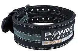 Пояс для важкої атлетики Power System PS-3800 PowerLifting, чорний/сірий - L - мініатюра 3