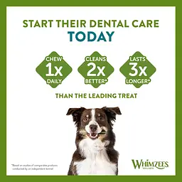 Натуральні ласощі для зубів собак WHIMZEES Dental Treats Stix S 28 шт. - мініатюра 6