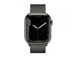 Смарт-годинник Apple Watch Series 7 GPS + Cellular 41mm Graphite Stainless Steel Case with Graphite Milanese Loop (MKHK3) - мініатюра 2