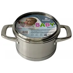 Каструля Krauzer Baby, зі скляною кришкою, 14 см, 1,2 л (78301) - мініатюра 3