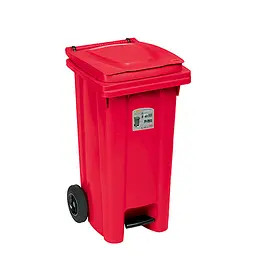 Сміттєвий бак з педаллю Stefanplast Bidone carrellato 120л (25702)