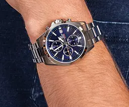 Чоловічі наручні годинники Casio Edifice EFV-560D-2AVUEF оригінальні японські зі сталевим браслетом - мініатюра 3