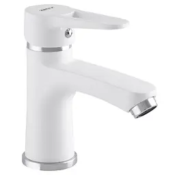Змішувач для умивальника Zerix PUD1 046 white ZX2796 Білий матовий