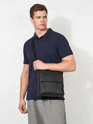 Чоловіча якісна шкіряна сумка через плече Tiding Bag A25-1278A - мініатюра 2