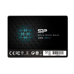 Твердотільний накопичувач SSD 512Gb, Silicon Power A55, SATA3, 2.5', TLC, 500/450 МБ/с (SP512GBSS3A55S25)
