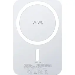 Зовнішній акумулятор Wiwu Magnetic SC5000A 5000mAh White [125065]