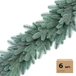 Хвойні гірлянди Hvoya Lux литі блакитні (6 шт. x 1.2 м)