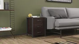 Тумба універсальна Ferrum-decor Вів'єн 3 50x41x40 чорний ДСП Венге 16мм (FRD-106193)