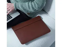 Чохол для ноутбука InCarne Klouz MacBook Air 13 2018-2025 (класична шкіра) коричневий (klouz-brown-air-13) - мініатюра 3