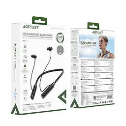 Бездротові спортивні навушники ACEFAST N7 neck hanging wireless earphones Black - мініатюра 2