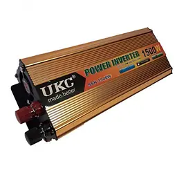 Перетворювач напруги UKC 1500 Вт 24v 220v інвертор 1500w 24в 220в - мініатюра 3