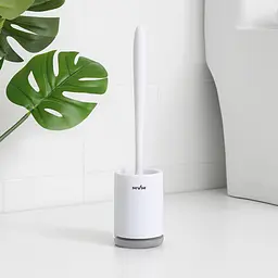 Йоржик для унітазу МВМ My Home підлоговий BP-13, білий з сірим (BP-13 WHITE/GRAY) - мініатюра 7