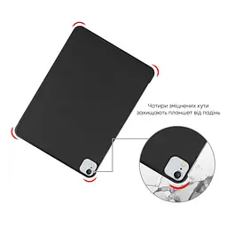 Чехол AIRON Premium для iPad Air 4/5-го поколения 10,9" 2020/2022 с защитной пленкой и салфеткой Black - мініатюра 6