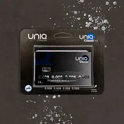 Упаковка презервативів Uniq Classic 0.008 мм ультратонкі для максимального комфорту 3 шт. - мініатюра 3