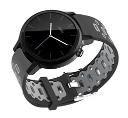 Спортивний ремінець Primo Perfor Classic для годинника Motorola Moto 360 2nd gen (42 мм ) Black Grey - мініатюра 2