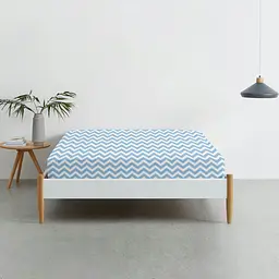 Простирадло євро Cosas BLUE ZIGZAG 220х240 см - мініатюра 2