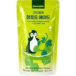 Напій Green Grape Flavored Ade Cantabile 230мл