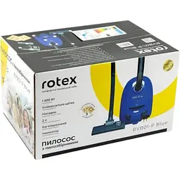 Пилосос Rotex RVB01-P Blue для сухого чищення будинку з мішком 1500 Вт Синій - мініатюра 7