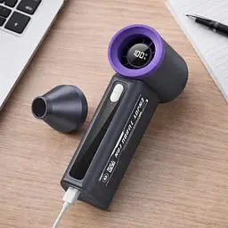 Портативний ручний вентилятор T-08 з акумулятором і USB зарядкою - мініатюра 6