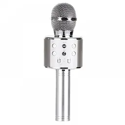 Караоке-мікрофон Wster бездротовий WS 858 Silver (au085)