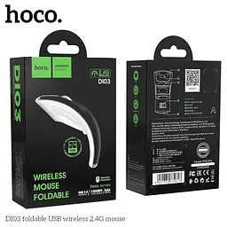Миша HOCO foldable USB wireless 2.4 G mouse DI03 - мініатюра 3