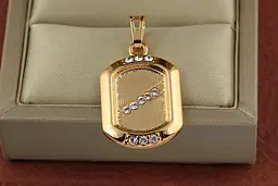 Кулон Xuping Jewelry прямокутний 2.3 см золотистий