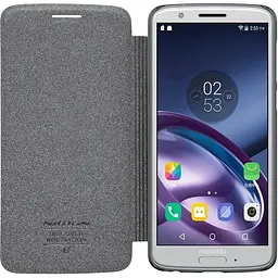 Чохол-книжка Nillkin Sparkle Leather Case Motorola Moto G6 Black - мініатюра 6