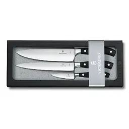 Набір кухонний Victorinox Grand Maitre Сhef's 3 ножа з чорн. ручкою - мініатюра 2
