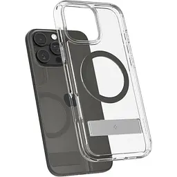 Прозорий чохол Spigen Ultra Hybrid S MagSafe Graphite для iPhone 16 Pro (ACS08143) - мініатюра 2
