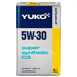 Олива моторна Yuko Super Synthetic C3 5W-30 API SN/CF 4 л (158474)