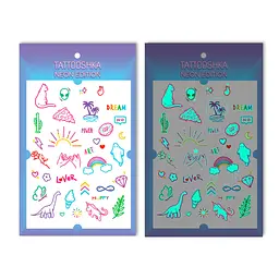 Набір тату HAPPY неонові Tattooshka LB-165 (4825800012017) shop (4825800012017) - мініатюра 1