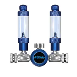 Редуктор CO2 Aquario BLUE TWIN Standard на два виходи - мініатюра 1