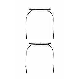 Пояс-стрепи з підв'язками для панчох MEGGY GARTER BELT black - Passion Exclusive L/XL - мініатюра 5