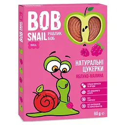 Натуральные конфеты Bob Snail Улитка Боб Яблоко и Малина, 60 г