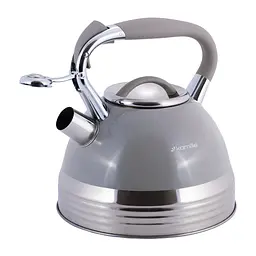 Чайник із свистком Kamille KM-0696GR 2.7 л сірий - мініатюра 5