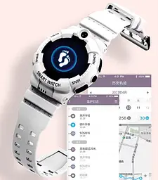 Дитячий смарт годинник-телефон Lemfo Y-02 з GPS, 4G, відеозв'язком, камерою, геозоною та функцією прослуховування Білий - мініатюра 11