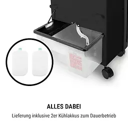 Мобільний кондиціонер-вентилятор OneConcept Baltic Black 3-в-1 (10029738) - мініатюра 5