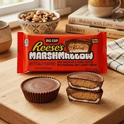 Шоколадні цукерки Reese's Big Cup Marshmallow Peanut Butter Cups 79г - мініатюра 5