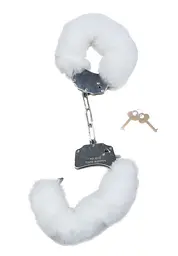 Наручники Fetish B - Series Furry Cuffs (білий) - мініатюра 7