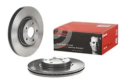 Диск гальмівний вентильований Ford Focus II-III, Kuga I, C-max I-II 03-20р Brembo (09.9468.11)