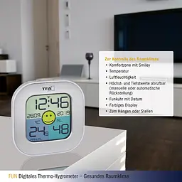Термогігрометр цифровий TFA Fun 30505054 - мініатюра 3
