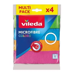 Серветки для прибирання Vileda Microfibre Color 4 шт. (4023103192577)