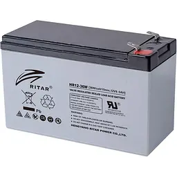 Акумуляторна батарея для ДБЖ Ritar AGM 12 V / 9 А*ч (HR1236W)