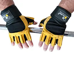 Рукавички для фітнесу Olimp Sport Nutrition Hardcore Raptor, Yellow - L