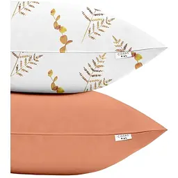 Набір наволочок Cosas Amber Foliage 50х70 см (SetPillow_FoliageTerrakot_Terrakot_50х70)