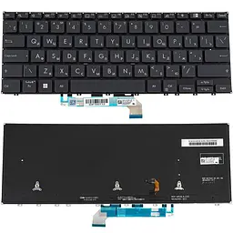 Клавіатура для ноутбука ASUS (B3302 series) rus чорний без фрейму