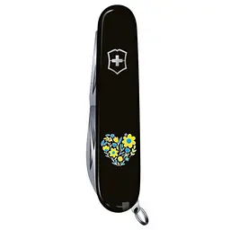 Ніж Victorinox Spartan Ukraine 91мм 12функ чорн Квіткове серце - мініатюра 3