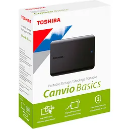 Зовнішній жорсткий диск Toshiba Canvio Basics 2022 1TB (HDTB510EK3AA) [85354] - мініатюра 6