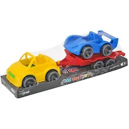 Ігровий набір Tigres Kid cars Sport: кабріолет з причепом + гонка на планшетці (39824)
