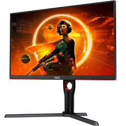 TFT 27" AOC Q27G3XMN/BK, MiniLED QHD IPS, 180Hz, 1ms, 2xHDMI, DP, HAS, Pivot, чорно-червоний - мініатюра 3